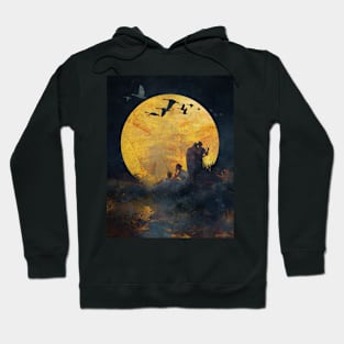 Singing Up the Moon Hoodie